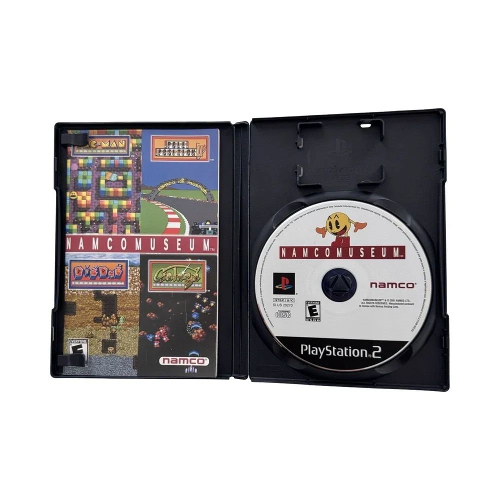 Namco Museum Sony PlayStation 2 PS2 Arcade Classics Compilation SLUS 20273 CIB‎